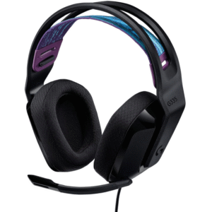 Logitech G335 Wired Gaming Headset, with Flip to Mute Microphone, 3.5mm Audio Jack, Memory Foam Earpads, Lightweight – Black